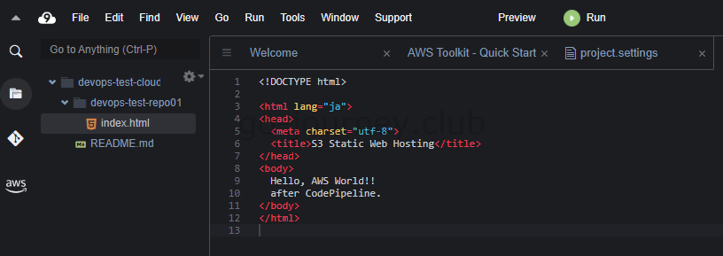 【AWS】DevOps（CI/CD）の導入手順（CodePipeline、CodeCommit、CodeBuild、CodeDeploy）